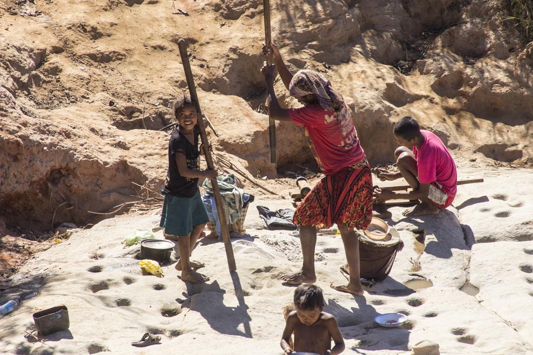 عمال المناجم في مدغشقر