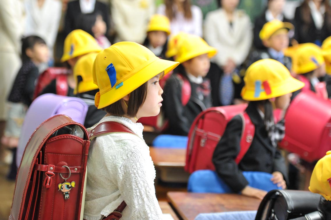 japanese school children